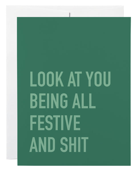 Festive and Shit Card