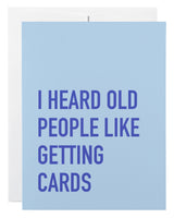 Old People Cards Card