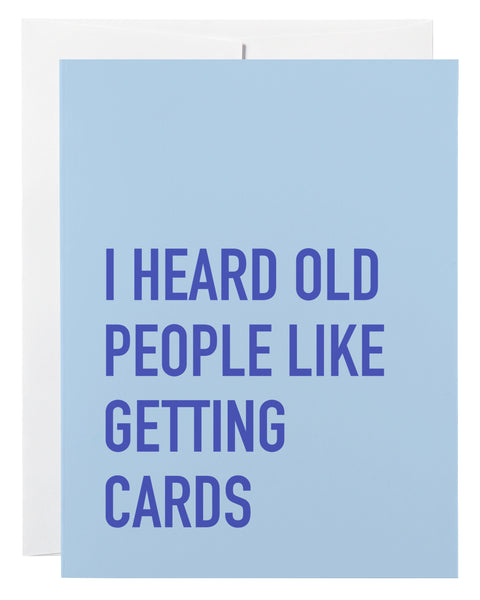 Old People Cards Card