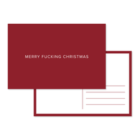 Merry Fucking Christmas Postcard