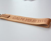 Calm Your Tits Wristlet Keychain