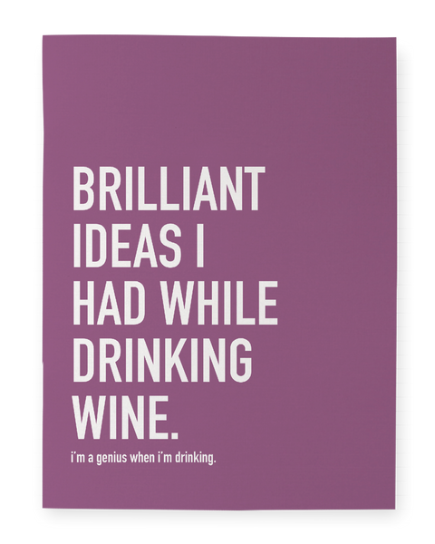 Wine Ideas Notebook