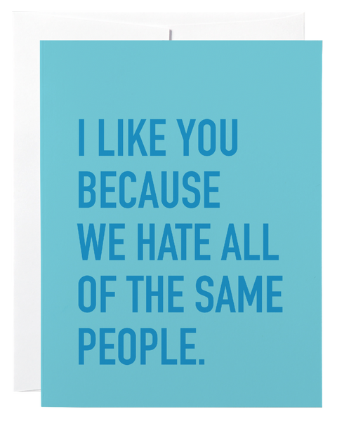 Hate Same People