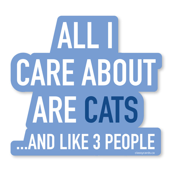 Care Cats Vinyl Sticker