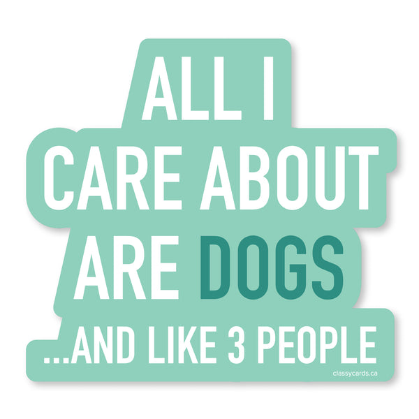 Care Dogs Vinyl Sticker