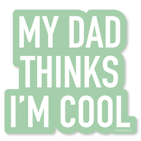 Dad Cool Vinyl Sticker