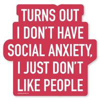 Social Anxiety Vinyl Sticker