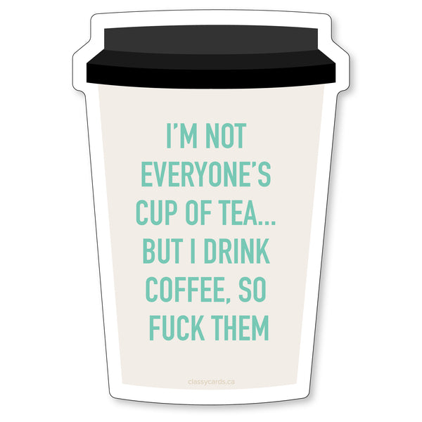 I Drink Coffee Vinyl Sticker