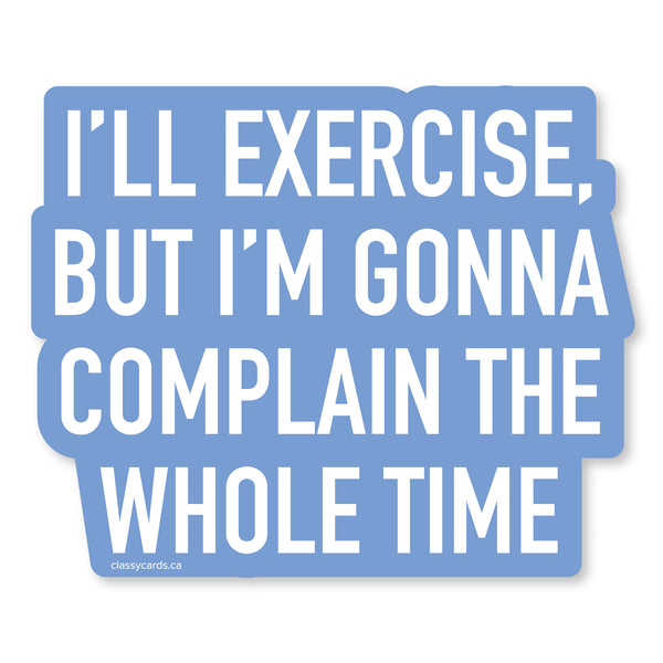 Exercise Vinyl Sticker