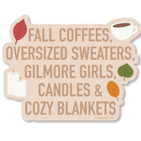 Fall Coffees Sticker