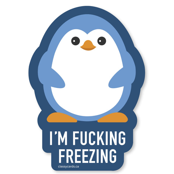 Fucking Freezing Vinyl Sticker