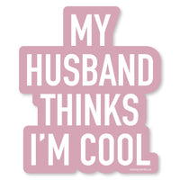 Husband Cool Vinyl Sticker