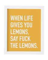 Lemons Art Print