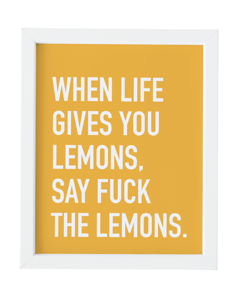 Lemons Art Print