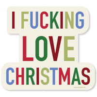 Fucking Love Christmas Vinyl Sticker