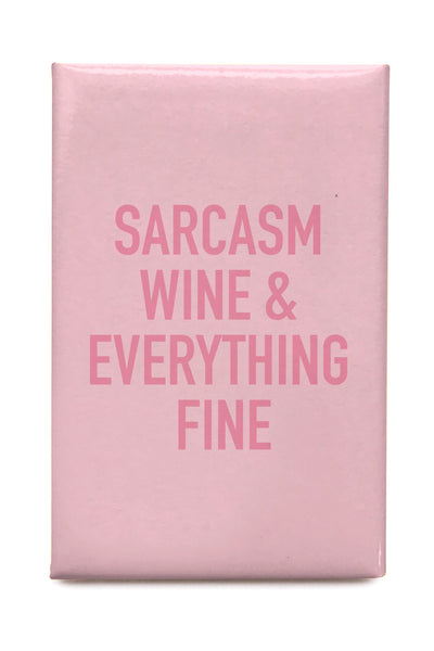 Sarcasm Wine Magnet