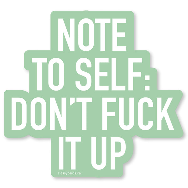 Fuck it Up Vinyl Sticker