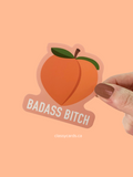 Peach Vinyl Sticker