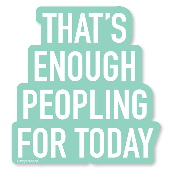 Peopling Vinyl Sticker