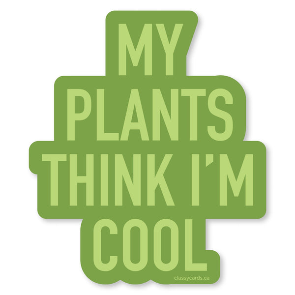 Plants Cool Vinyl Sticker