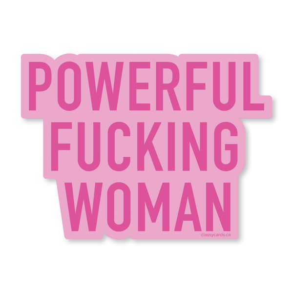 Powerful Woman Vinyl Sticker