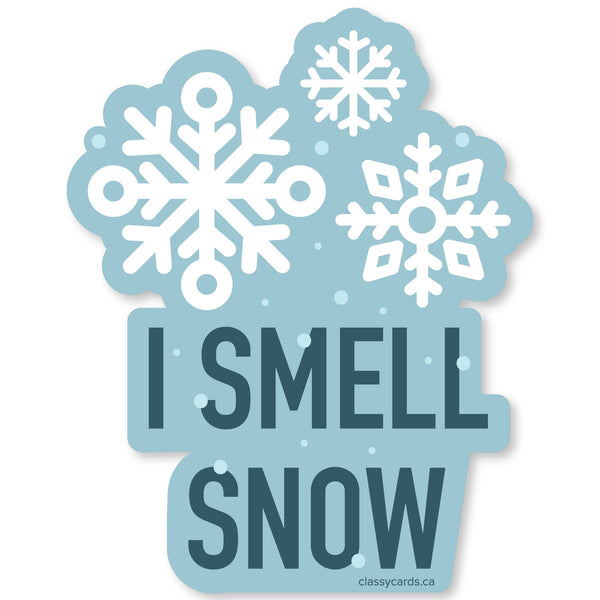 I Smell Snow Vinyl Sticker