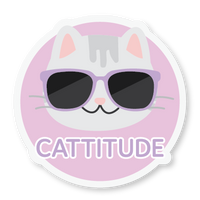 Cattitude Sticker