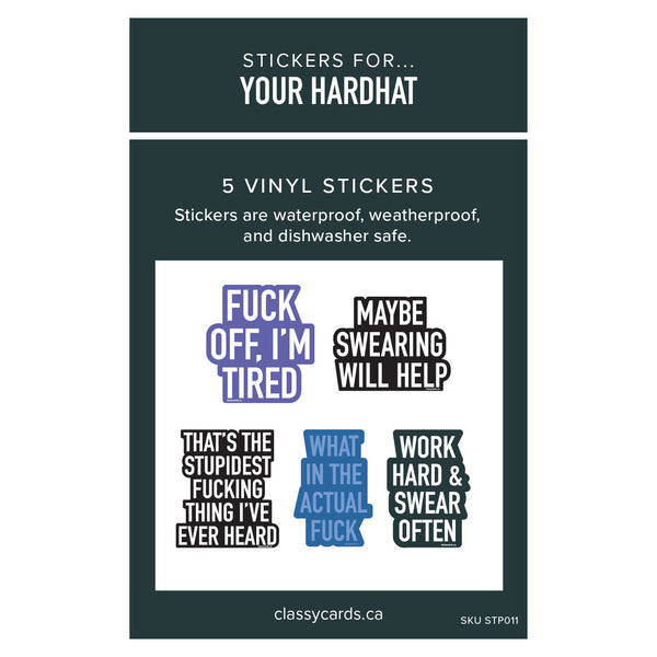 Stickers for Your Hardhat - 5 Pack