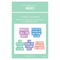 Stickers for Nurses - 5 Pack