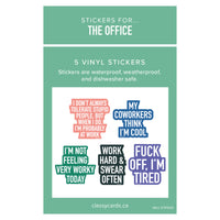 Stickers for The Office - 5 Pack