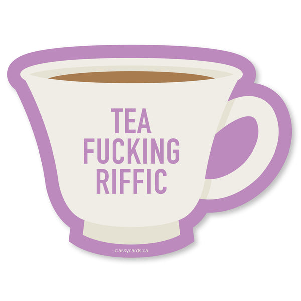 Tea Cup Vinyl Sticker