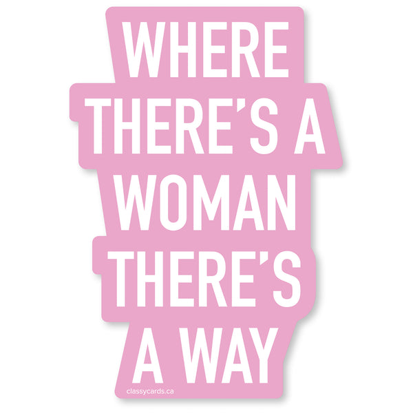 Woman Way Vinyl Sticker